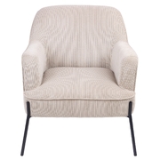 Fabric Armchair Occasional Accent Arm Chair Silver