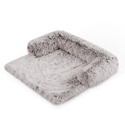 Pet Sofa Bed Dog Calming Cover, Plush Mat, L