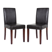 Montina Wooden Dining Chairs Brown 2x