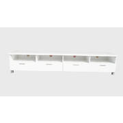 TV Stand Elisha High Gloss Entertainment storage Unit - White