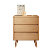 Elegant 3-Drawer Bedside Table Nightstand