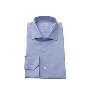 Stylish Xl Light Blue Bagutta Men'S Cotton Shirt