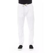Snowy Radiance Baldinini Trend Men'S White Cotton Jeans (W34 Us)