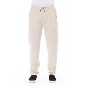 Sandstone Sophistication Baldinini Trend Men'S Beige Cotton Jeans (W34 Us)