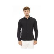 Midnight Black - Baldinini Trend Men'S Cotton Shirt