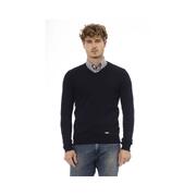 Midnight Classic Baldinini Trend Blue Wool Sweater (Size 54 It)