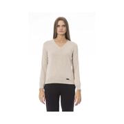 Cozy Beige Polyamide Sweater - M (Baldinini Trend)