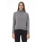 Bold Beauty Gray Viscose Sweater For Women