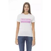 Sensual White Cotton Whisper S Baldinini Trend Women'S Tee Shirt