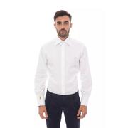 Luxe White - Billionaire Italian Couture Men'S Cotton Shirt