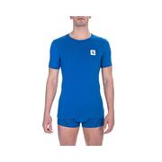 Elite Blue Crew Neck Tee Shirt - Bikkembergs Men'S