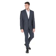 Midnight Hugo Boss Men'S Dark Blue Wool Blend Jacket