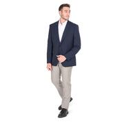 Hugo Boss Men'S Refined Dark Blue Wool Blend Jacket - Size 106 Cm