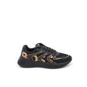 Noir Silk Sophistication Hugo Boss'S Silk Rubber Sole Sneakers - 40 Eu