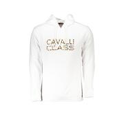 Stylish 3Xl White Cotton Sweater By Cavalli Class