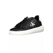 Timeless Black Calvin Klein'S Black Polyester Sneaker - 44 Eu