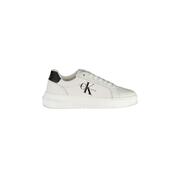 Calvin Klein White Polyester Sneakers - Women'S 37 Eu