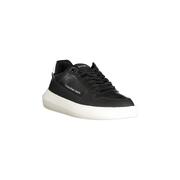 Sleek Black Calvin Men'S Black Polyester Sneaker