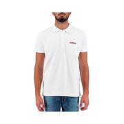 Diesel Men'S Pure White Cotton Polo - L