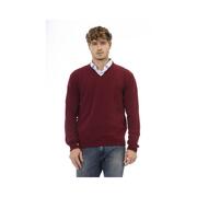 S Burgundy Wool Sweater Sergio Tacchini Men'S