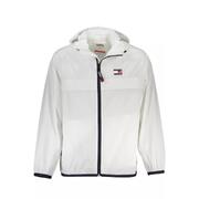 Sleek White Polyamide Jacket For Men By Tommy Hilfiger - Size M