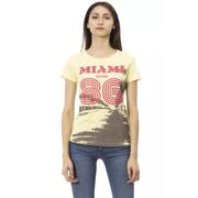 Sunshine Yellow Comfort L Trussardi Action Women'S Cotton Tee Shirt