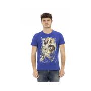 Trussardi Action Blue Front Print Tee Shirt - S Sleek Statement