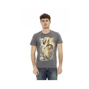 Chic Gray Statement Trussardi Action Tee Shirt - L