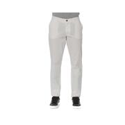 Trussardi Jeans White Cotton Pant - W50 Us Fit