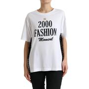 Dolce Chic Women'S White Slogan Print T-Shirt By Dolce & Gabbana