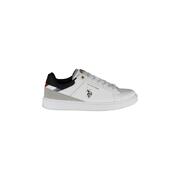 Pure White Stride Us Polo Assn White Polyester Sneaker - 43 Eu