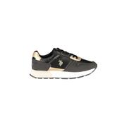 Uspa Women'S Black Poly Sneaker - 40 Eu