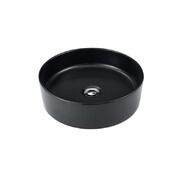 Matte Black Porcelain Sink 360mm Dia Counter Basin