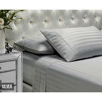 Viva Stripe Queen 1000 TC Silver Sheet Set