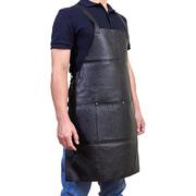 Professional Leather Apron Butcher Woodwork Barber Chef - Black