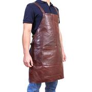 Leather Apron Butcher Woodwork Hairdressing Barber Chef - Chestnut