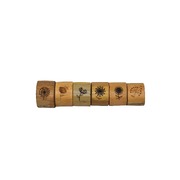 Set Of 6 Bamboo Napkin Ring Living And Dinning