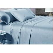 Queen Size 500TC Cotton Sateen Fitted Sheet (Blue Color)