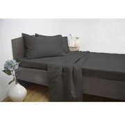 Queen Size 1900TC Cotton Rich Sheet Set (Charcoal Color)