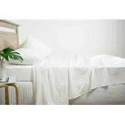 Queen Size 2500TC Cotton Rich Sheet Set (White Color)