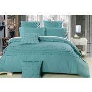 Queen Size Sens Aqua Quilt Cover Set (3PCS)