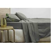 Queen Size 3000TC Cotton Rich Sheet Set (Charcoal Color)