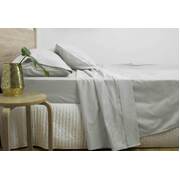 Queen Size 3000TC Cotton Rich Sheet Set (Silver Color)