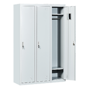 Three-Door Side by Side Office Gym Shed Storage Locker