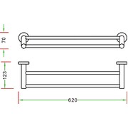 Chrome Towel Rail