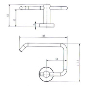 Classic Chrome Toilet Paper Holder Bathroom