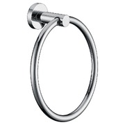 Classic Chrome Towel Bar Rail Ring Bathroom