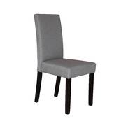 2 x Premium Fabric Linen Palermo Dining Chairs High Back - Light Slate Grey