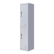 Two-Compartment Vertical Locker Space-Efficient Storage Solution