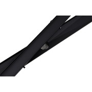 1200Mm Black Grate Shower Drain With Centre Outlet